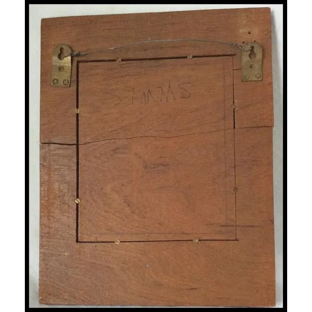 Antique Bronze Sculpture Plaque of Thorstein Bunde Veblen Economist Sociologist For Sale - Image 6 of 6