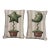 Topiary Design Needlepoint Pillows- Set of 2 For Sale