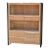 Acacia Wood Open Shelf Bookcase For Sale