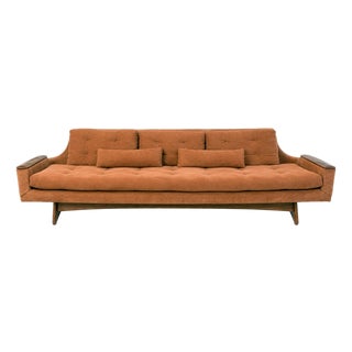 1960s Attributed Kroehler American Leisure Sofa, Style of Adrian Pearsall Mid Century Modern Gondola Couch Vintage Mad Men Era For Sale