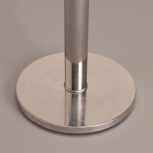 Mid-Century Modern Modernist Mushroom Floor Lamp in Polished Aluminum For Sale - Image 3 of 6