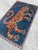 Art Deco Blue Gold Hand Knotted Tibetan Tiger Pictorial Wool Rug, 03'01 X 04'08 For Sale - Image 3 of 10