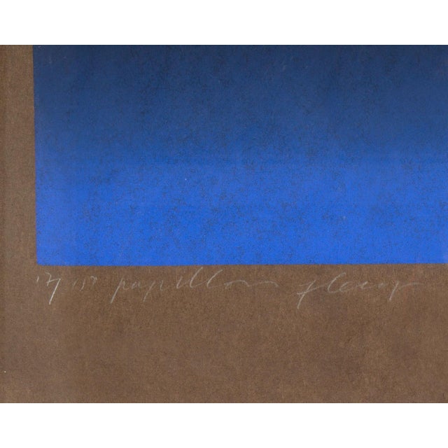 Late 20th Century “Papillon Fleur” Serigraph Print by Kozo Inoue For Sale - Image 5 of 8