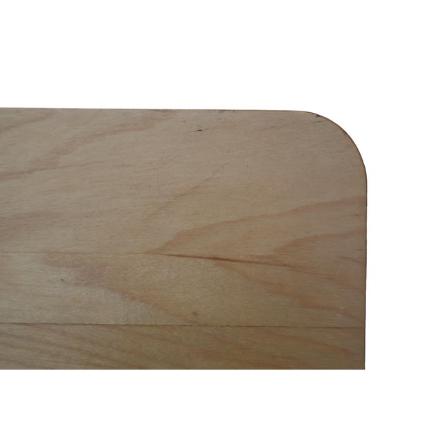 20th Century MCM Handcrafted Blonde Wood Magazine Tree For Sale - Image 12 of 18