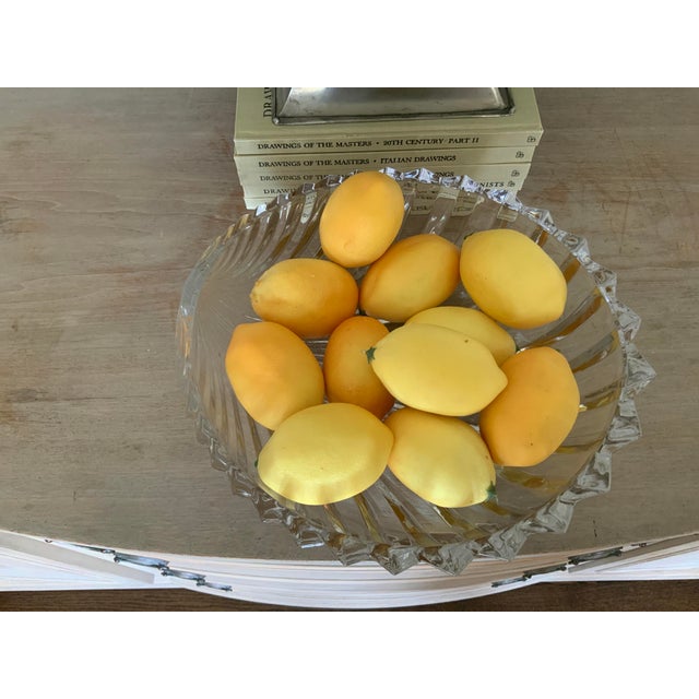 Large Vintage Cut Crystal Clam Shell Shaped Bowl From Villory & Boch For Sale - Image 9 of 9