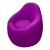 2000s “Blobism” Violet Upholstered Bubble Chair For Sale