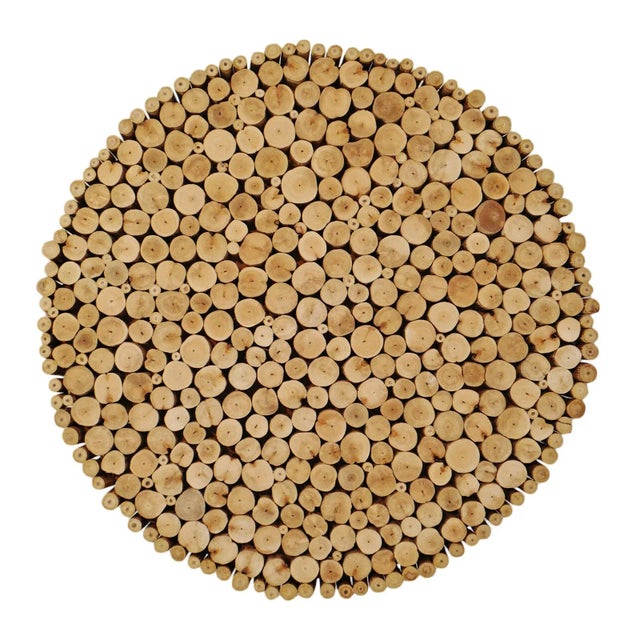 2020s Round Natural Wood Twig Table For Sale - Image 5 of 8