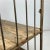 Beige Vintage Industrial Iron and Wood Shelves on Wheels For Sale - Image 8 of 10