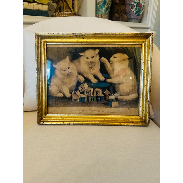 Late 19th Century Antique Currier and Ives in Gold Gilt Frame For Sale - Image 5 of 7