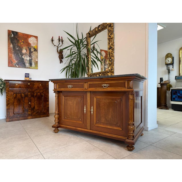 Antique Gründerzeit Column Sideboard For Sale - Image 13 of 13