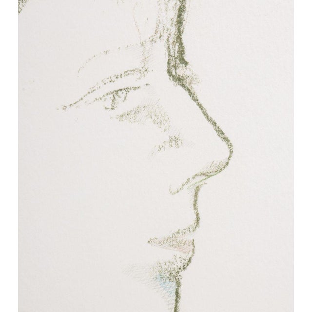 Early 21st Century Ai-Wen Wu Kratz "Charlotte" Crayon on Paper For Sale - Image 5 of 8