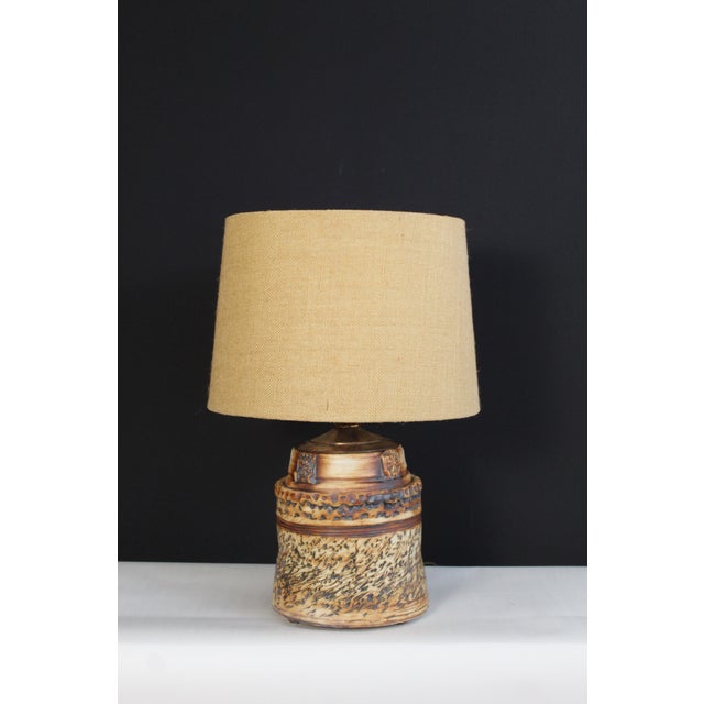 Mid 20th Century Roland Zobel Influence Ceramic Lamp For Sale - Image 12 of 13