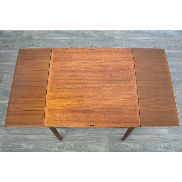Mid-Century Modern Danish Modern Teak Dining Table For Sale - Image 3 of 11