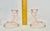 Pink Vintage Pink Depression-Style Glass Candlestick Holders — Pair, 4 1/8" Tall For Sale - Image 8 of 12