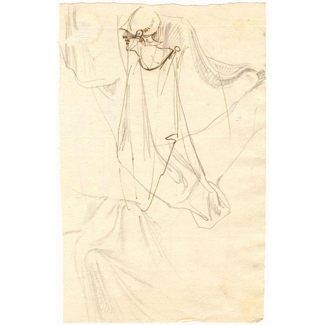 William Lock the Younger, Soldiers in Armour, 1780, Original Graphite Drawing For Sale - Image 6 of 6