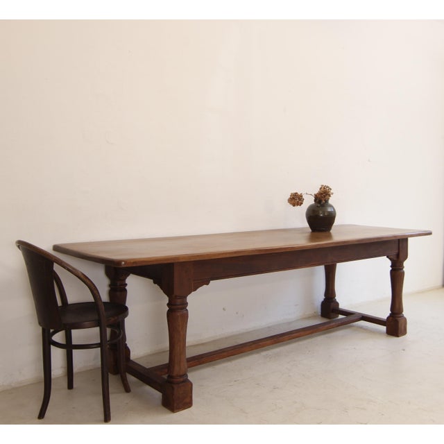 Large Oak Dining Table, 1920s For Sale - Image 3 of 18