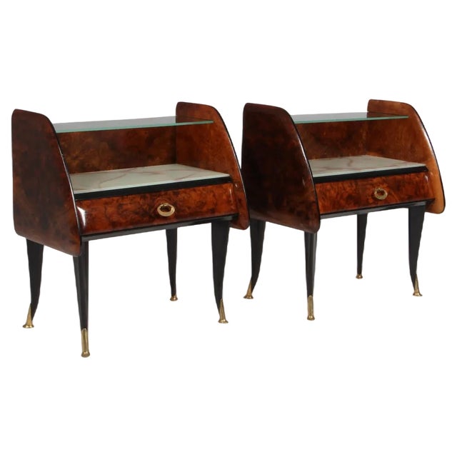 Italian Nightstands, 1960s, Set of 2 For Sale