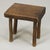 Primitive Wabi Sabi Oak Farmhouse Stool, 1940s For Sale - Image 10 of 12