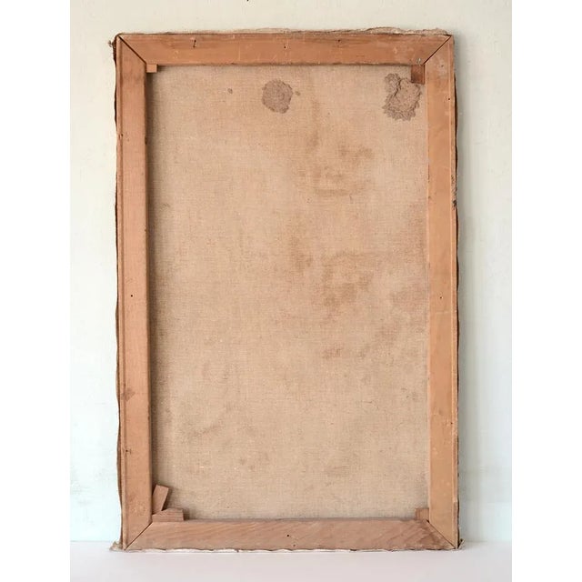 1950s Richard Hackett 1955 Modernist Female Nude Painting For Sale - Image 5 of 10