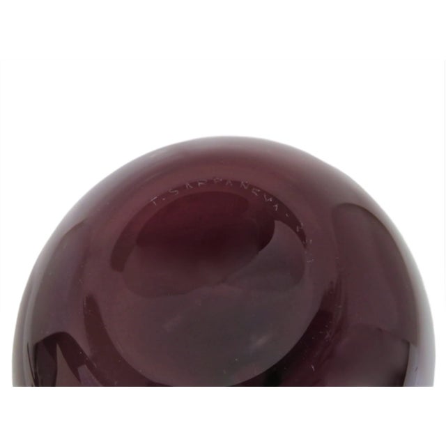 Timo Sarpaneva Purple Glass Vase For Sale In Los Angeles - Image 6 of 6