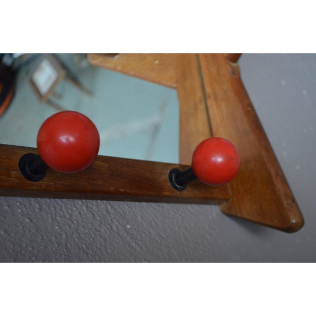 Mid-Century French Wall-Mounted Coat Rack, 1950s For Sale - Image 6 of 7