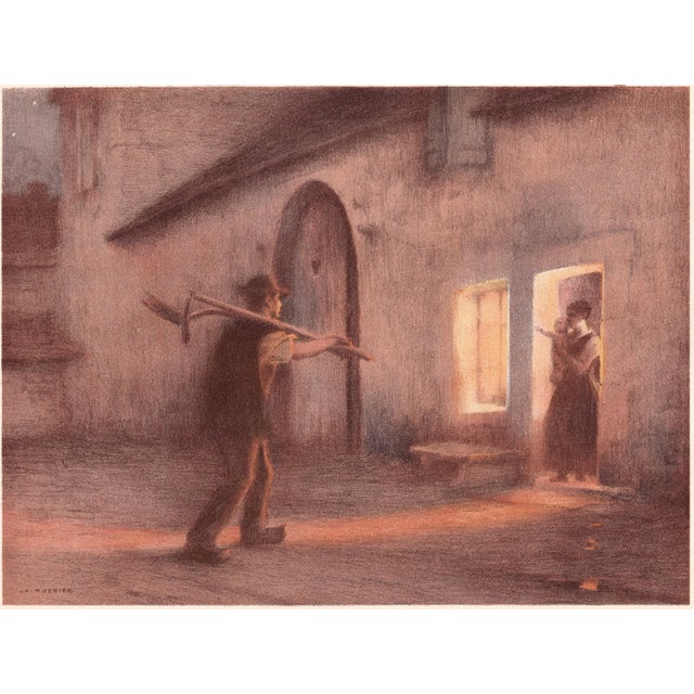 Jules-Alexis Muenier (1863–1942) Le Retour des Champs (The Return from the Fields) Original lithograph, published in 1898...