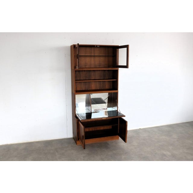 Wood Vintage Modular Wall Cabinet in Glass and Teak, 1960s For Sale - Image 7 of 18