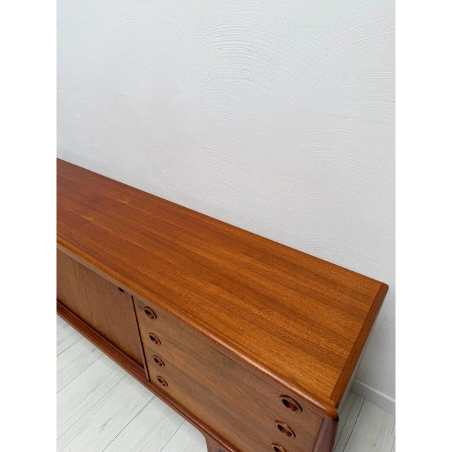 Large Vintage Danish Teak Sideboard by H.P. Hansen, 1960s For Sale - Image 14 of 17