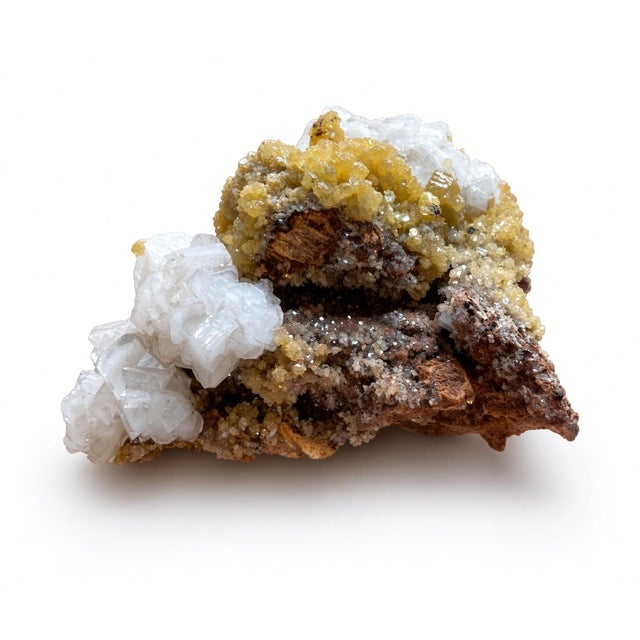15th Century & Earlier Biophilic Yellow Crystal Mineral Cluster Sculpture / Specimen For Sale - Image 5 of 6