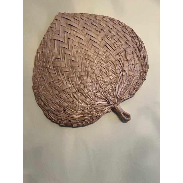 Modern 1960’s-70s Mid-Century Modern Post Modern Rattan Wall Fans For Sale - Image 3 of 6