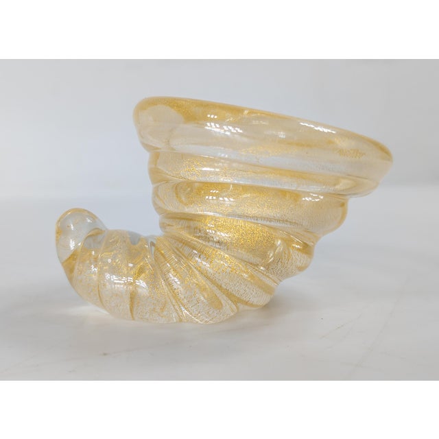 Barovier & Toso Mid-Century Italian Murano Glass Cornucopia Ashtray by Barovier & Toso For Sale - Image 4 of 7