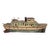 Rare Antique Handmade Carved Wood Folk Art Boat Model Tug Boat Ship Schiff For Sale