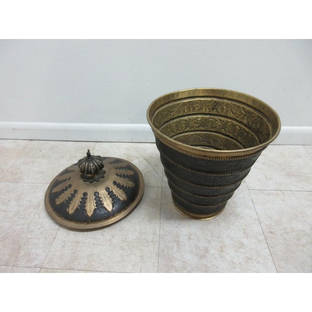 John Richard Brass Acanthus Bowl Urn Storage Planter French Regency For Sale In Philadelphia - Image 6 of 9