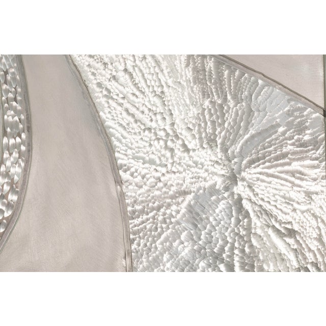 Greg Clark – Silver Swirls, Mid-Century Modern Wall Sculpture Mixed-Metal Art For Sale - Image 4 of 7