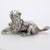 Silver Vintage Italian Handmade Genuine Silver Cub Lion Detailed Figurine Miniature For Sale - Image 8 of 11