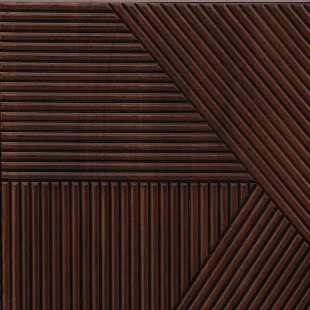 Walnut Stain Escher Mod Sideboard Credenza For Sale In Los Angeles - Image 6 of 7