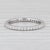 Modern 0.60ctw Diamond Eternity Wedding Band Stackable Anniversary Ring 14k White Gold, Size 6.5 For Sale - Image 3 of 6