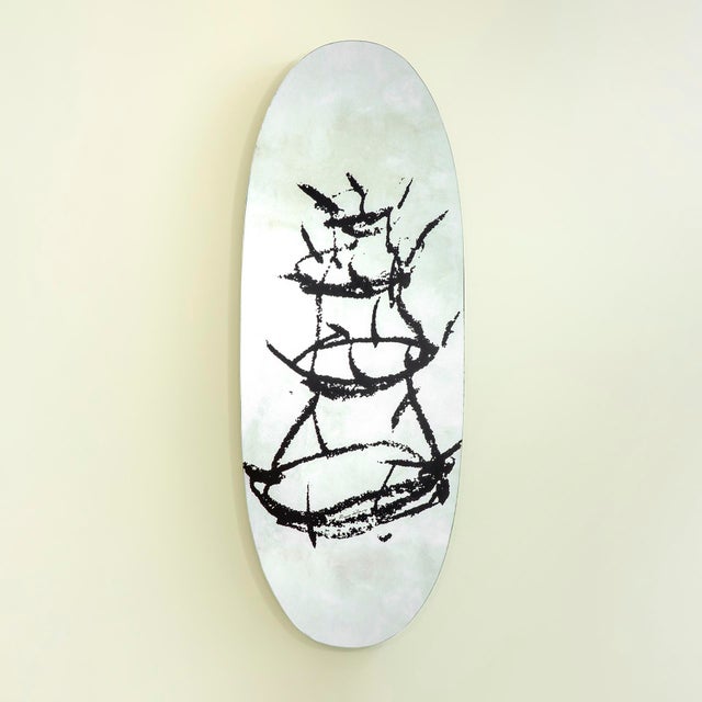 Gavina Scolabottiglie Mirrored Panel by Dino Gavina, 1980s For Sale - Image 4 of 4