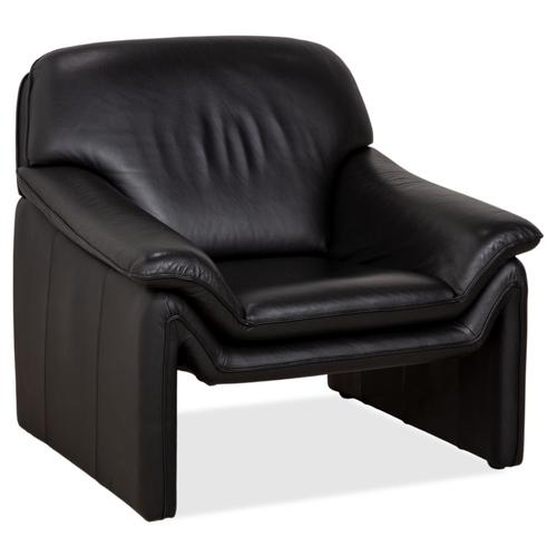 Black Leather Atlanta Armchair from Lauuser For Sale - Image 9 of 9