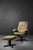 Set of Mid-Century Modern Danish Brown Swivel Chair & Ottoman, 1960s For Sale - Image 6 of 18