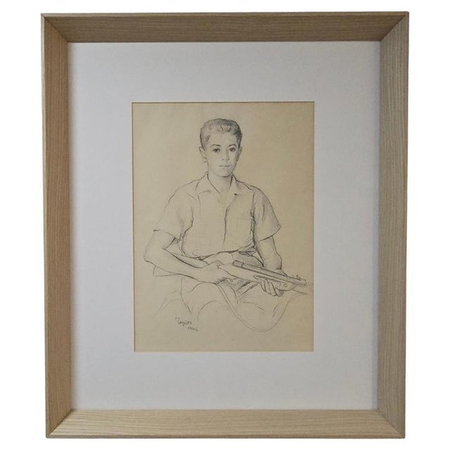 Antoni Tàpies, Self-Portrait, 1954, Pencil Drawing For Sale - Image 17 of 17