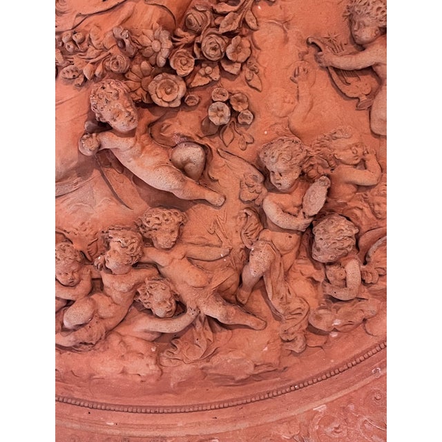 Italian Neoclassical Terracotta Relief Plaque of the Goddess Flora, Circa 1910 For Sale - Image 10 of 12