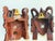 Wood Pair of Vintage Balinese Rama & Sita Hand-Carved Wood Theatrical Wall Masks For Sale - Image 7 of 15