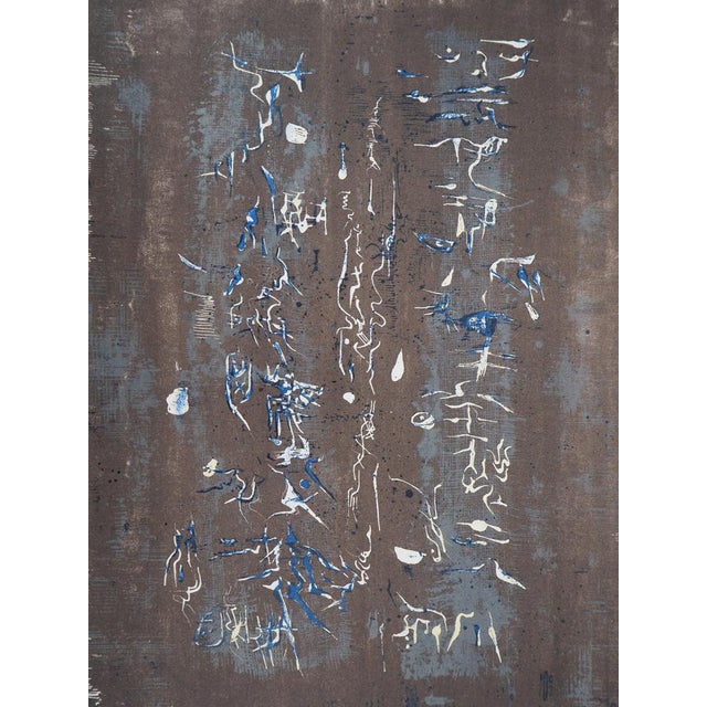 ZAO Wou-Ki (1920-2013) Plastic Writing Original color lithograph On wove paper, 24 x 31 cm (approx. 9 x 12 inches)...