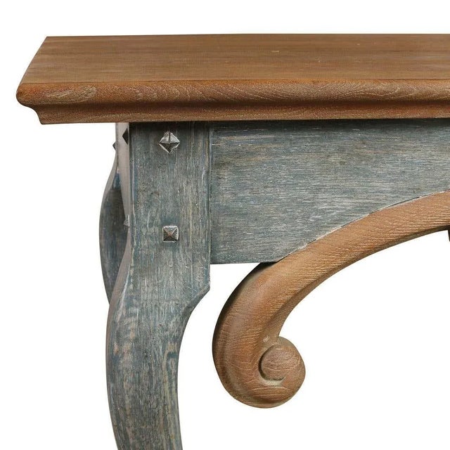 Traditional A Painted Console Table With Carved Apron by William Yeoward For Sale - Image 3 of 4
