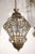 Vintage Moroccan Moorish Diamond-Form Clear Glass Pendant Lantern, 1980s For Sale - Image 4 of 14