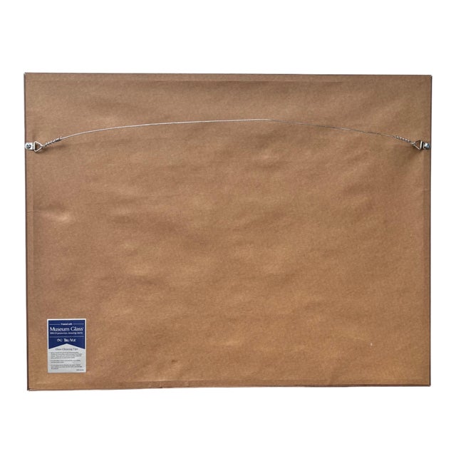 Taupe Signed Mid-Century American Painting, Newly Framed in Museum Glass & Walnut Frame For Sale - Image 8 of 15