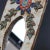 Vintage French Ceramic Wall Mirror with Flower Motif by La Roue, 1960s For Sale - Image 11 of 13