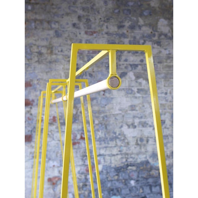 Contemporary A Clothes Rail in Yellow with a Pine Pole by &New For Sale - Image 3 of 7