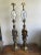 1950s Pair - Bronze Asian Figural Table Lamps For Sale - Image 5 of 10